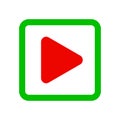 Video Player Button - Royalty Free Stock Photo